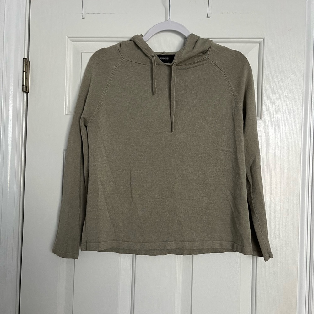 Green hoodie light weight